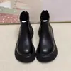 Nuevas Botas Cortas de Comercio Exterior de Suela Gruesa Cálidas Antifrío para Mujer Otoño/Invierno Piel Suave Más Terciopelo Zapatos de Mujer Cómodos Antideslizantes