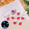 2025 Enfeites de Natal para Arte de Unhas Diamantes de Resina Luminosos Novo Estilo Quente Fofos Papai Noel Tridimensional Alce Diamantes para Unhas