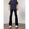 Jeans Negros Acampanados Cleanfit para Hombre, Pantalones con Estilo High Street Americano de Otoño, Pantalones Rectos de Corte Ajustado