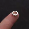 Comercio Electrónico Transfronterizo Europeo y Americano Venta al por Mayor Microincrustado Temperamento Simple Redondo Cartílago Moda Personalizada Pendientes Hebilla de Oreja Joyería para Perforaciones