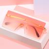 Lentes de Sol Cuadrados de Montura Grande, Lentes de Sol Reflectantes Coloridos de Moda para Mujer, Gafas de Estación Internacional 8587