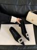 Zapatos de Punta con Pedrería de Estilo Coreano de Boca Baja de una Sola Capa para Mujer 2025 Nueva Llegada de Primavera Modernos Versátiles Elegantes de Salón Tacón de Cono