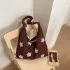 Bolso de axila retro estilo coreano de terciopelo bordado con estrellas para mujer, nueva colección 2026, con asas plisadas, se puede llevar como bolso de hombro o bolso cruzado, un accesorio versátil