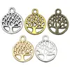 Colgante Pequeño de Árbol de la Vida Calado Retro de Aleación para DIY de 5 Colores Colgante para Llavero Colgante para Collar Pulsera Pendientes Accesorios de Joyería