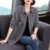 Camisa pequena casual elegante da mãe Feminino 2023 Outono Novo plus size camisa solta da moda top