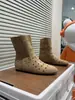 Botas Curtas Vazadas Retrô Estilo Coreano para Mulheres 026 Verão Bico Fino Salto Baixo Respirável Botas de Ciclismo Estilo Western Perfuradas Botas Frescas Tendência