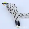 Correa Plana Gruesa de Moda de Gama Alta 1.0 cm Cabeza de Aleación Cordón para Pantalones, Chaquetas Deportivas, Ropa Infantil DIY, Cordón para Sudadera
