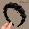 Diadema Ondulada de Perlas y Diamantes Brillantes Estilo Francés para Mujer 2026 Nuevo Modelo Diadema de Gama Alta Pasador Accesorio para el Cabello