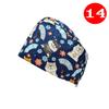 Gorro Quirúrgico con Hebilla Ajustable Algodón Estampado Redondo Dental Belleza Doctora Enfermera Gorra Resistente al Aceite para Mujer Médico Parte Superior Plana