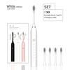 Cepillo de Dientes Eléctrico Popular Transfronterizo Recargable Adulto Cerdas Suaves Recargable Portátil Herramienta Inteligente para la Limpieza de Dientes