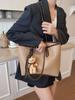 Bolso Tote de Moda Gran Capacidad Bolso de Hombro para Mujer Bolso de Mano Simple Retro para Viaje Bolso de Cubo Comercio Exterior Transfronterizo
