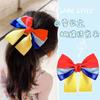 Horquilla con lazo de Blancanieves, bonita horquilla para niña pequeña, pinza para la cabeza, accesorios para el cabello de Corea del Sur