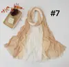 Rao Yun Venta Caliente Transfronteriza Nuevo Pañuelo de Algodón Pañuelo de Color Degradado Pañuelo Rayado para la Cabeza Estilo Retro Versátil Estampado