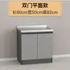 Armários de Cozinha para Uso Doméstico, Armário Simples para Fogão com Porta para Animal de Estimação, Bancada de Aço Inoxidável 304, Armário de Cozinha Completo para Aluguel com Armário de Pia