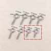 Acero inoxidable 304 acero de titanio base que no se decolora cierre de langosta pasador de joyería accesorios para joyería hechos a mano DIY colección gancho para la oreja