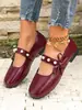 E-commerce Transfronteiriço Tamanho Plus Outono 2026 Novo Sapato Mary Jane com Laço Borboleta Sapatos Individuais Femininos Preto Versátil Sapatos Pequenos de Couro Femininos