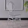 Salón de Banquetes de Hotel Boda Actividades al Aire Libre Silla de Caña de Bambú Articulada Napoleon Fabricante Transfronterizo Silla Transparente de Cristal Acrílico