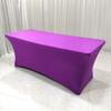 Mantel elástico transfronterizo blanco para cócteles, hoteles, bodas al aire libre, rectangular