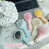 Peine para Peinar Orejas de Gato, Portátil, de Aspecto Elegante, Peine con Espejo para Maquillaje tipo Air Cushion, Peine Hueco para Masaje del Cabello, Peine Esponjoso para Peinar