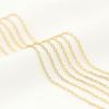 Cadena de oro de 14 quilates con retención de color, cadena fina con borla, cadena de extensión tipo O, accesorios para collar, pulsera, cadena para las orejas, material de bricolaje