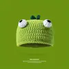 El Mismo Sombrero que Piyou, Dibujo Animado Verde de Shrek, Divertida y Linda Capucha de Fresa, Gorro de Lana Tejido para Invierno