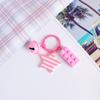 Llavero Creativo de Estrella de Cinco Puntas Anillo para Colgar Pequeños Bloques de Construcción Transparentes Adornos Colgantes Regalo Colgante de Bolsillo con Personalidad Simple Decoraciones