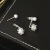 Brincos Populares de Zircônia com Pérolas Fogo de Artifício Design Exclusivo Moda de Alto Padrão Brincos Elegantes Brincos Pequenos Delicados para Mulheres