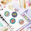 500 adesivos/rolo desenho animado sobremesa incentivo infantil adesivos em inglês etiquetas adesivas recompensa etiquetas pequenas em estoque atacado