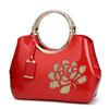 Bolsa de Mão Feminina Nova Moda 2026 Couro Verniz Vermelho Transfronteiriça, Bolsa Feminina Formato Concha Couro Brilhante, Bolsa de Ombro Único Transversal Atacado