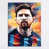 Pôster Álbum Messi Copa do Mundo Pintura Decorativa Pintura em Tela Núcleo Moldura Interna Pintura Quarto Sala de Estar Parede Pintura Pendurada Multi-Especificação