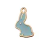Huevo de Pascua Conejo Hoja de Arce Calabaza Accesorios Creativos DIY para Joyería Llavero Colgante Pequeño Transfronterizo