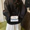 Bolsa de Mão Laço Personalizada de Nicho Nova 2025 Moda Francesa Bolsa de Ombro Axilar Bolsa Transversal Simples e Estilosa