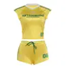 2026 Moda de Verano Transfronteriza Europea y Americana Nueva para Mujer Chica Popular Camiseta sin Mangas Conjunto de Shorts Retro Americanos de Cintura Baja