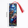 Sqtyu011 Marcapáginas Navideño Transparente Transfronterizo Acrílico de 1 mm Papelería Estudiantil Manualidades Marcapáginas