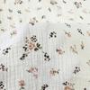 Estampa Floral Pequena Tecido Estampado de Gaze Dupla Pronto para Uso Roupa de Casa Pijama Feminino Infantil Estampa de Flores