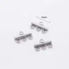 Colgante de Conexión Porosa de Acero Inoxidable, Varilla de Cierre Rápido, Conexión de Anillo de Soldadura, Collar, Hebilla de Pulsera, Accesorios para Joyería Hecha a Mano DIY