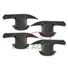 Adecuado para Toyota Rav4 26 Modelos Modificado con Embellecedor de Tazón de Puerta Exterior de Fibra de Carbono ABS con Patrón de Diamante y Pegatinas de Superficie Brillante