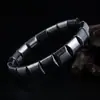 Pulsera única y elegante de hombre con piedra de vesícula negra, simple y a la moda, versátil para ir al trabajo, accesorio de lujo ligero de alta gama para mujer