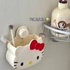 Ins Cute KT Cat Banheiro Furo-livre Caixa de armazenamento de parede Desenho animado Armazenamento Pasta de dentes Escova de dentes Caixa de armazenamento de parede