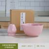 Fragmento de Tigela de Matcha da Fornalha Ru Rosa Conjunto de Ferramentas para Matcha Conjunto de Sete Peças com Suporte para Batedor de Chá para Fazer Latte