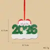 2026 Pingente de Resina de Natal para Família DIY Nome Escrito à Mão Osso de Cachorro de Natal Decoração de Árvore de Natal Personalização
