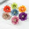 Pelo Sintético Flor de Loto DIY Tocado Estilo Antiguo Pasador Material de Flor de Loto Salón de Bodas Pared de Flores Arreglo Floral Adornos para Fotografía