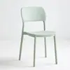Silla de comedor nórdica sencilla, silla de ocio, silla para el hogar, taburete, silla para adultos, silla con respaldo grueso, silla de plástico, silla para exteriores