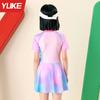 Traje de baño para niña 2024 nuevo para niñas pequeñas, medianas y grandes, traje de baño de verano con protección solar, apto para examen, traje de baño dividido al por mayor