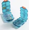 Pastillero Portátil ABS Transparente Sellado a Prueba de Humedad Mini Organizador de Pastillas para Viajes