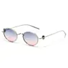 2026 Gafas de Sol Estilo Transfronterizo Nuevo Marco Ovalado con Hilo Dorado Montura Pequeña Moda para Mujer Elegantes para Hombre Protección Uv400
