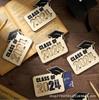Nuevo titular de tarjeta de regalo de graduación de madera DIY billetera de graduación de madera 2024 billetera de tarjeta de graduación