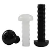 Tornillos de Plástico Phillips Cabeza Redonda Tornillos de Nylon PA66 Plástico Cabeza Plana Tornillos Aislantes Pernos M2M3M4M5M6M8