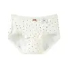 Ropa interior para mujer de algodón puro, grado 10A, antibacteriana, entrepierna extendida, dulce estampado floral, cintura media, bragas de algodón cómodas sin costuras para niña