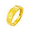 Atacado seis caracteres mantra banhado a ouro anel de abertura do Vietnã do ouro de seis caracteres lema de imitação 24k anel de ouro para homens e mulheres